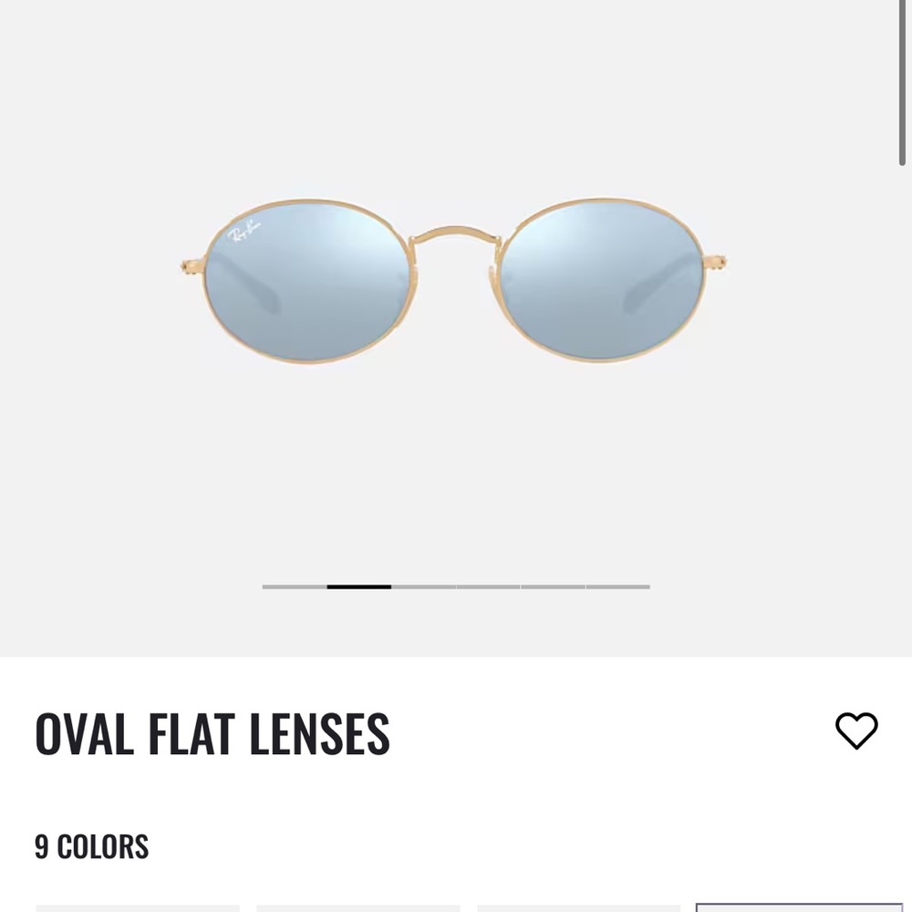 Ray-Ban Oval Silver Flash Lens Sunglasses